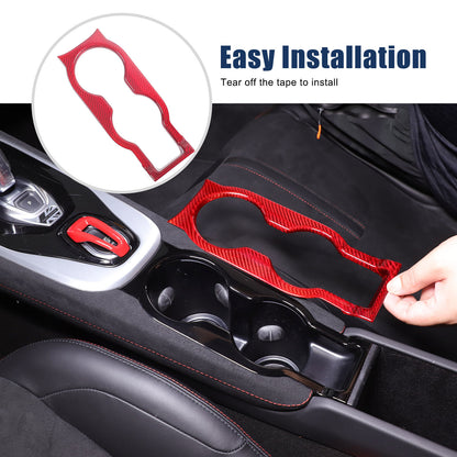 Red Real Carbon Fiber Interior Center Console Cover Trim For Lotus EMIRA 2021-25 10