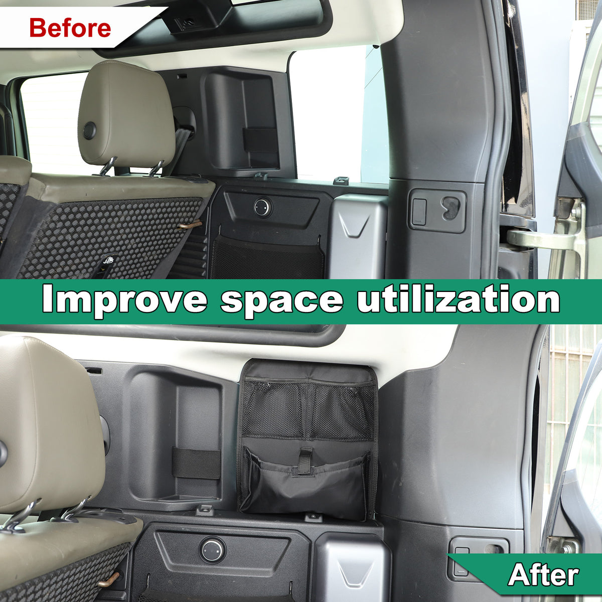Rear Trunk Anti-roll Storage Bag Organizer Oxford For LR Defender 90 110 2020-24 7