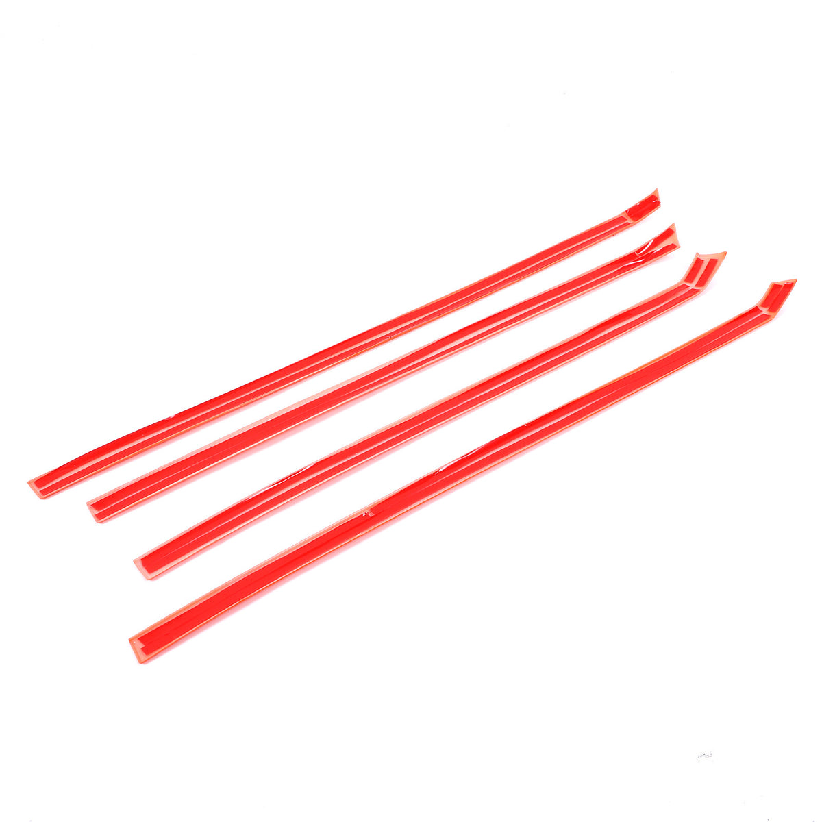 Orange ABS Interior Inner Door Panel Trim Strip For Toyota Tacoma 2024+ 14