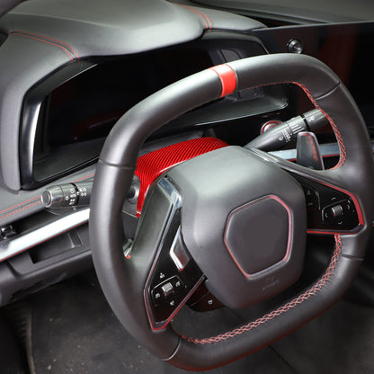 Red Real Carbon Fiber Interior Trim for Corvette C8 20-25 115