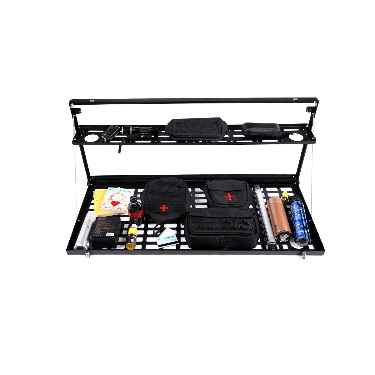 Car Trunk Shelf Storage Bracket Rack MOLLE Panel For Toyota FJ Cruiser 2007-21 12