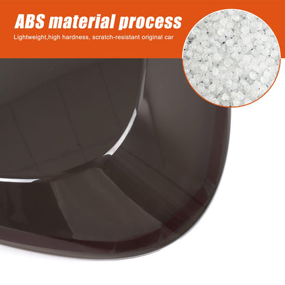 Smoked Black ABS Tail Light Smoke Housing Cover Trim For Benz Smart Fortwo 16-19 21