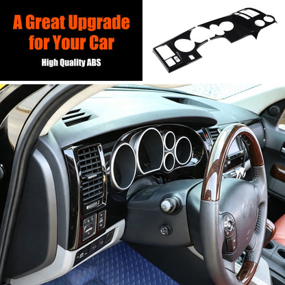 Glossy Piano Black ABS Instrument Panel Trim Cover For Toyota Tundra 2007-13 US 11