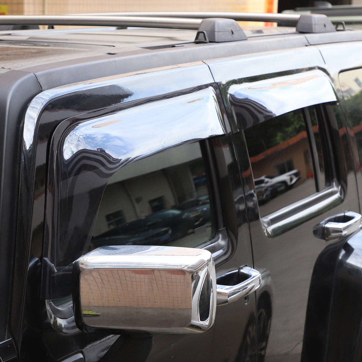 ABS Window Visor Sun Rain Guard Weather Shield Fit For Hummer H3 10