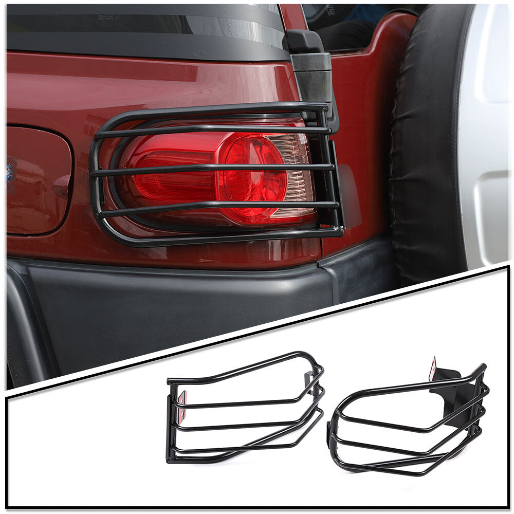 Tail Rear Light Guards Cover Protector for 2007-2021 Toyota FJ Cruiser Black 1