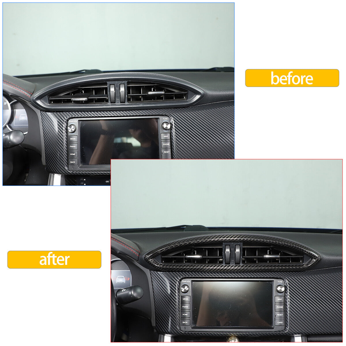 Real Carbon Fiber Interior Center Trim Set For Toyota 86 Subaru BRZ 2012-2020 38