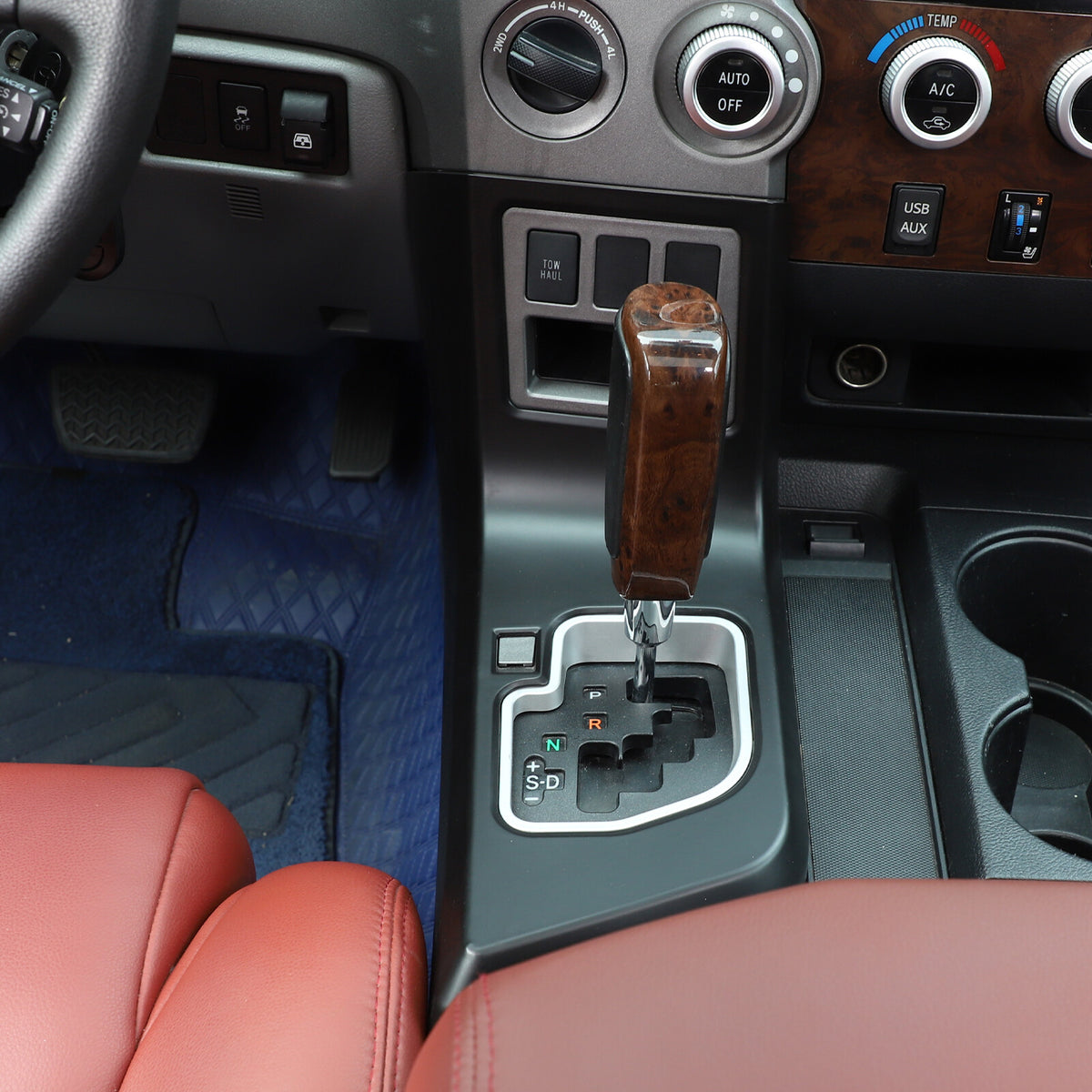 Matte Black Central Gear Shift Panel Cover Trim For Toyota Tundra 2007-2013 US 10