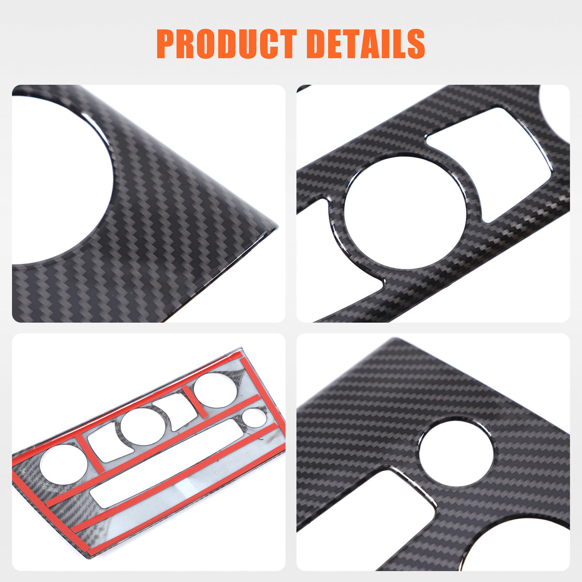 ABS Carbon Center Air Conditioning Cover Trim For BMW 6 Series E63 E64 2004-2009 17