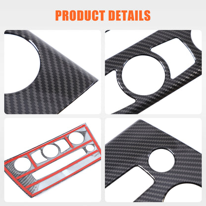ABS Carbon Center Air Conditioning Cover Trim For BMW 6 Series E63 E64 2004-2009 17