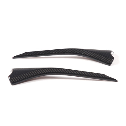 Real Carbon Fiber Interior Dashboard Side Panel Cover Trim Set For Corvette C8 7