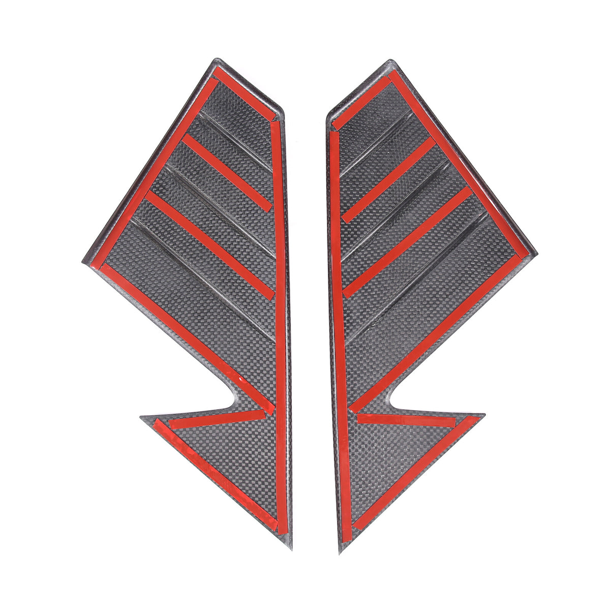 Matte Real Carbon Fiber Window Triangle A-Pillar Cover For LR Defender 2020-24 11