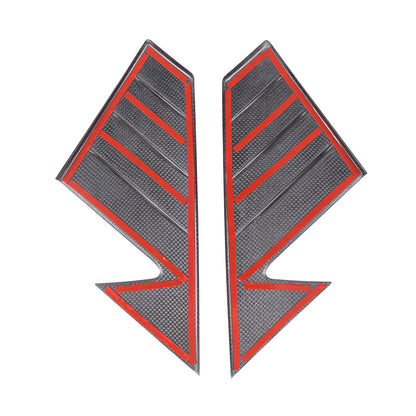 Matte Real Carbon Fiber Window Triangle A-Pillar Cover For LR Defender 2020-24 11