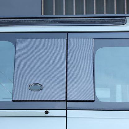 ABS Carbon fiber Rear Side Window Cover Panel Trim For LAND ROVER DEFENDER 20-24 8