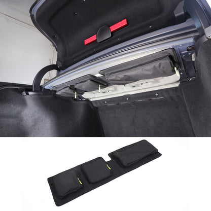 Black Rear Trunk Hanging Storage Bag Organizer For BMW 7 Series G70 i7 2023-25 5