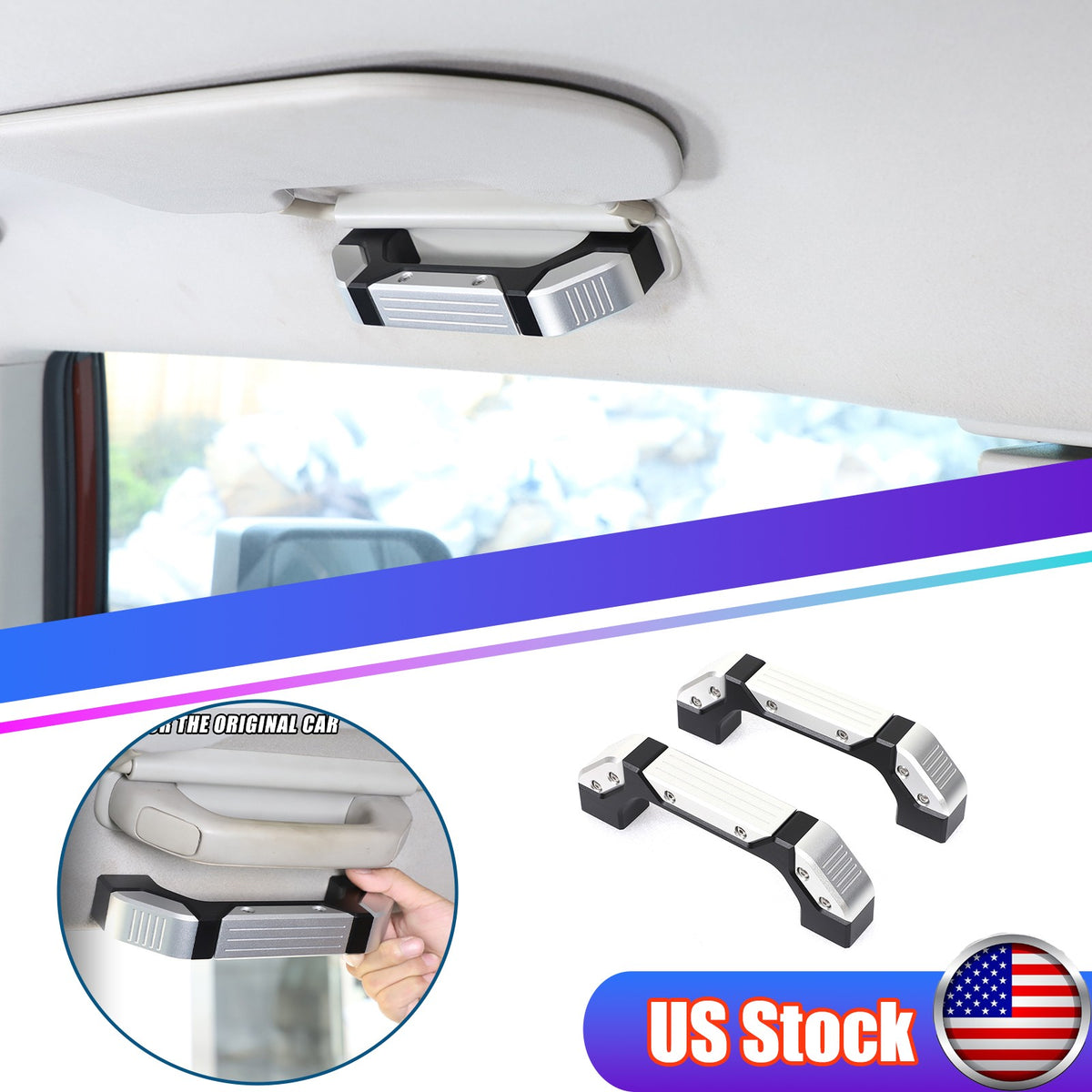 Replacement interior Roof Grab Handle Cover Trim For Toyota FJ Cruiser 07-21 US 1
