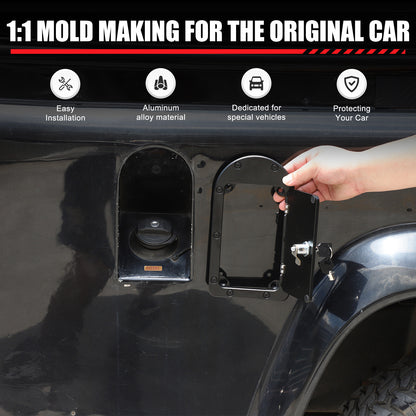 Locking Fuel Door Gas Tank Cap Cover Lock Key For LR Defender 90 110 2004-19 6