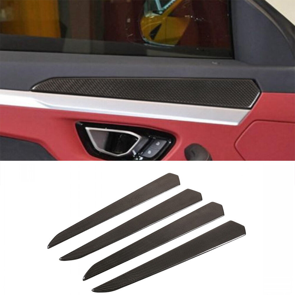 Real Carbon Fiber Interior Door Panel Cover Trim For Lamborghini URUS 18-23 US 3