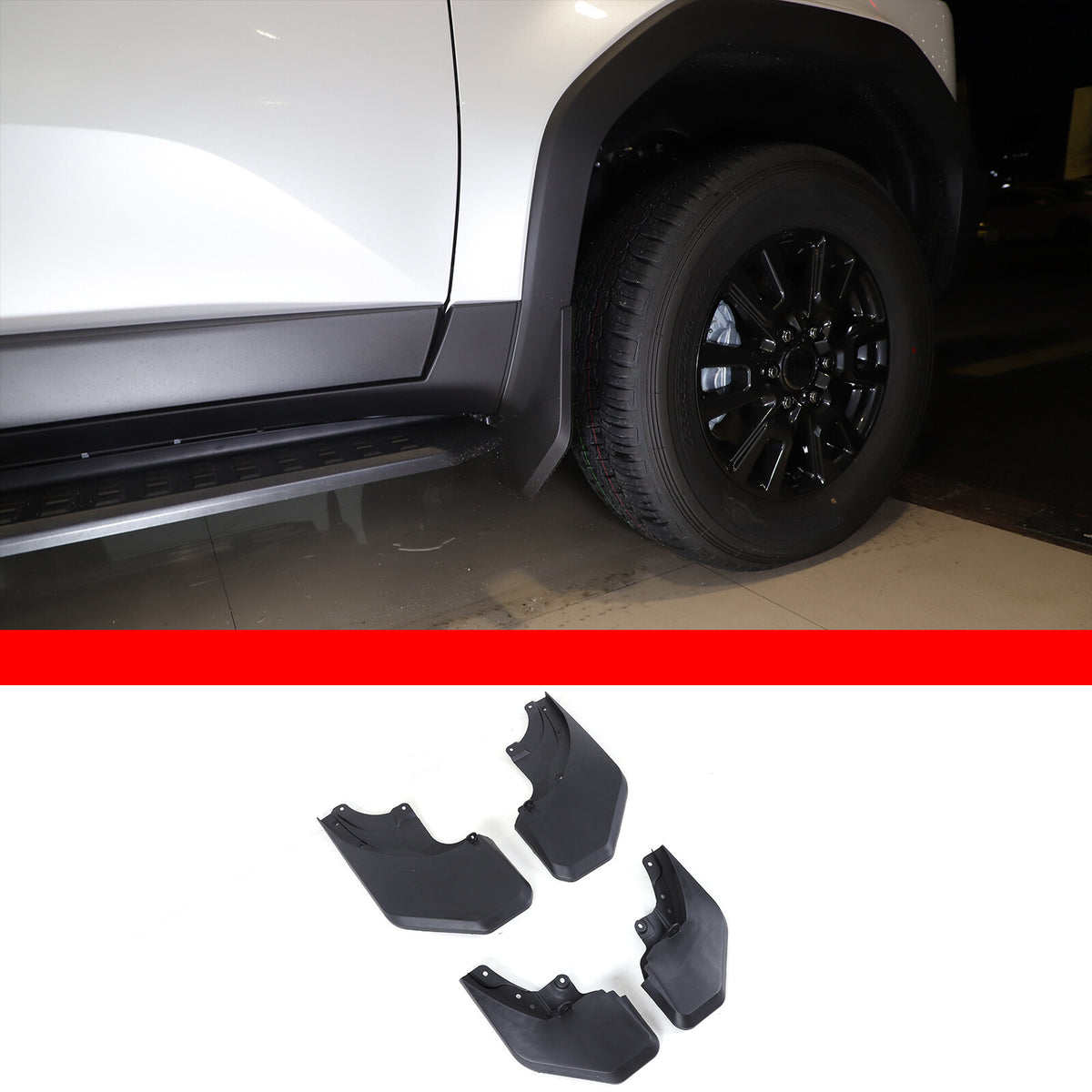 Mud Flaps Splash Guards Mudguard for Toyota Land Cruiser Prado LC250 2024+ US 16