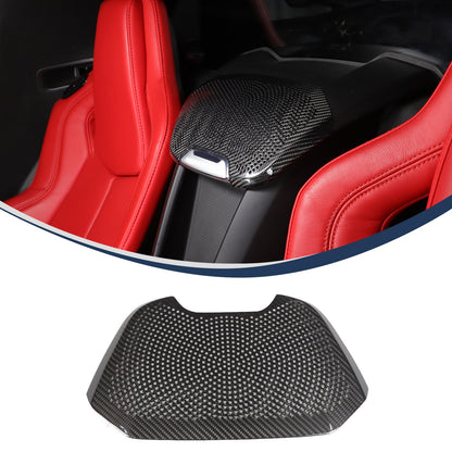 Real Carbon Fiber Rear Seat Single Speaker Grill Trim For Corvette C8 1LT 2020+ 8