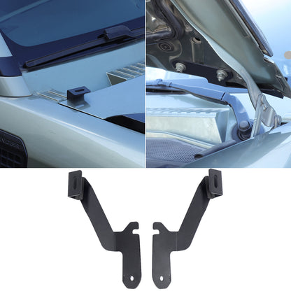 Carbon Steel Hood Spotlight Bracket Holder For Land Rover Defender L663 2020+ 2