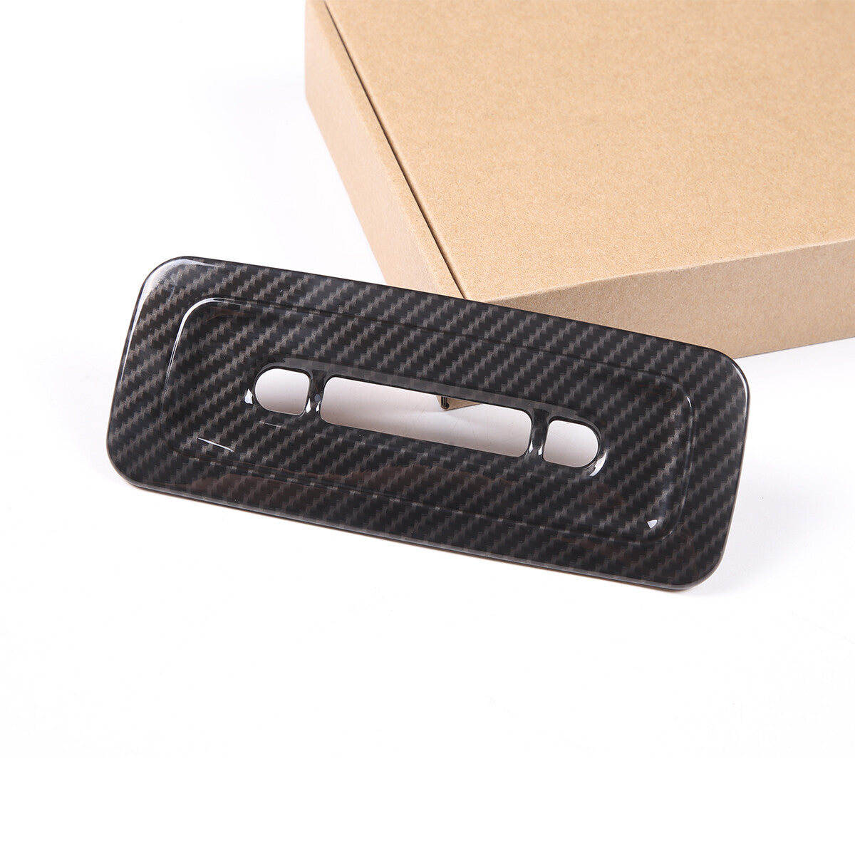 Carbon fiber Roof Reading Light Control Panel cover trim For Toyota Tundra 2022 6
