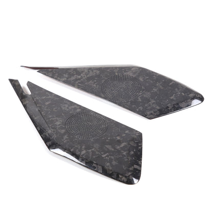 Forged Carbon Fiber Interior Door Speaker Cover For Corvette C8 Z51 Z06 1LT 20+ 17