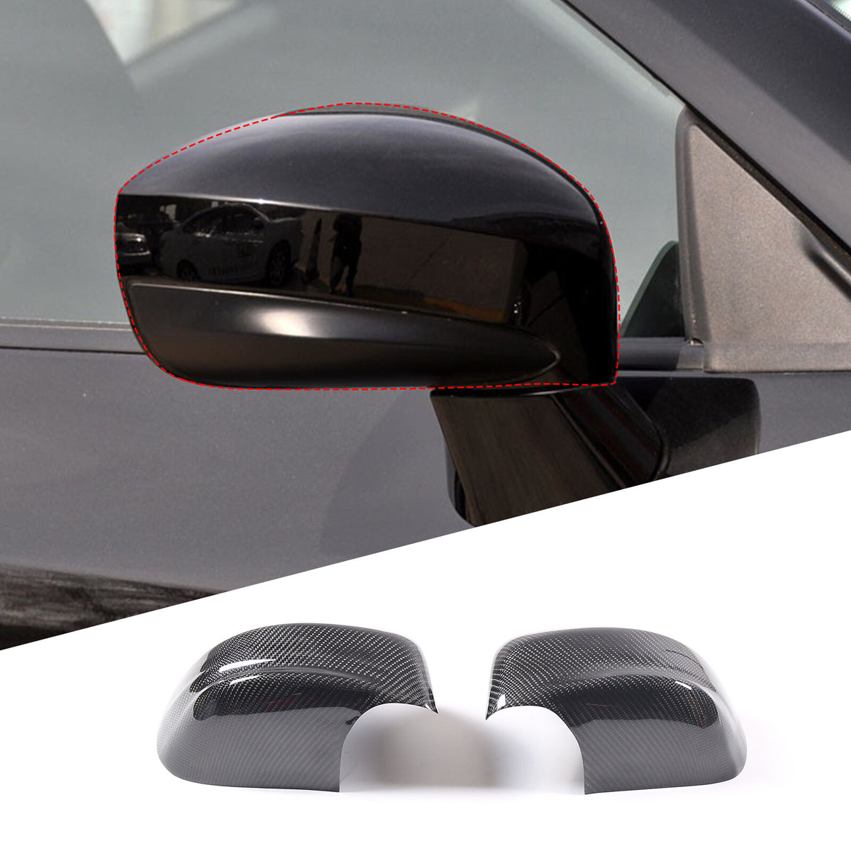 Real Carbon Fiber Exterior Mirror Cover Cap For Nissan R35 GTR 2008-2016 3