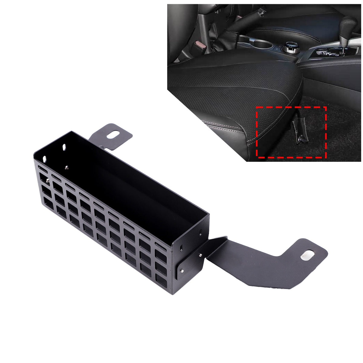 Steel Passenger Seat Under Storage Basket Box For Mitsubishi L200 2019-2023 1