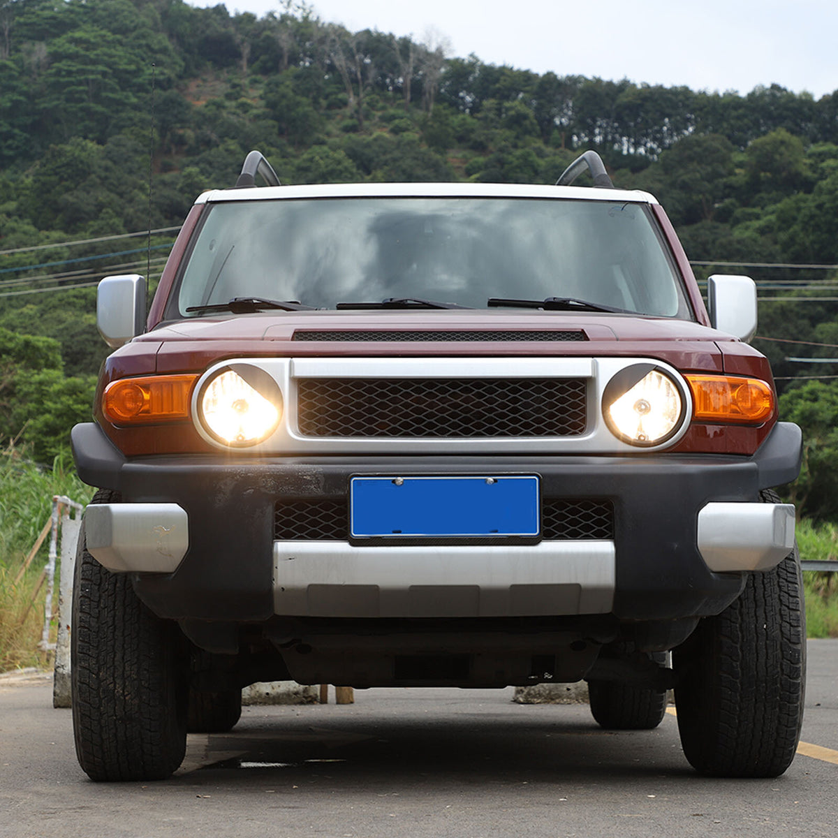 Matte Black ABS Full Exterior Cover Trim Set For Toyota FJ Cruiser 2007-2021 24