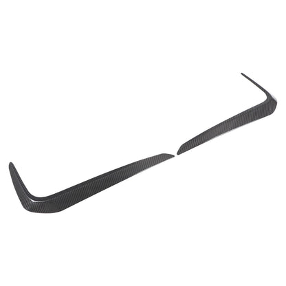 Real Carbon Fiber Front Fog Light Lamp Strip Trim For BMW 5 Series G30 2018-2020 6