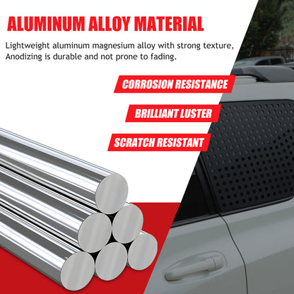 Exterior Rear Quarter Door Window Pillar Cover For Toyota Land Cruiser Prado 10+ 6