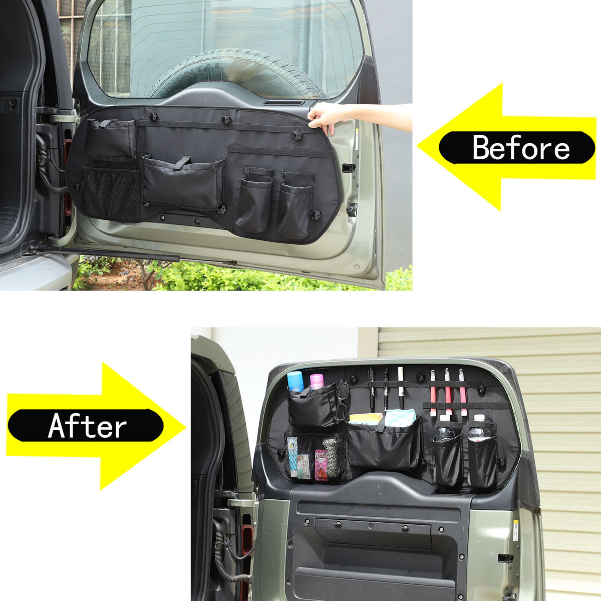 Tailgate Window Tactical Molle Storage Bag Pouch For Land Rover Defender 2020-24 18