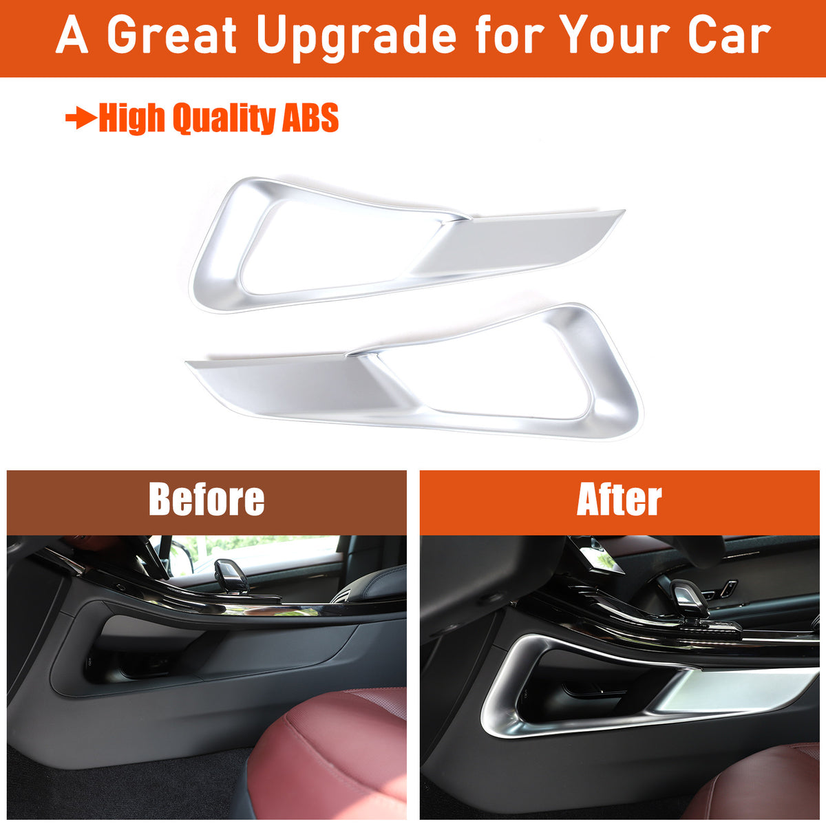 Silver ABS Center Console Gear Shift Strip Trim For Range Rover Sport 23+ 11