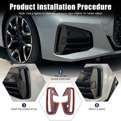 Real Carbon Fiber Front Fog Light Trim For BMW BMW 4 Series G22 Coupe 22+ US 5