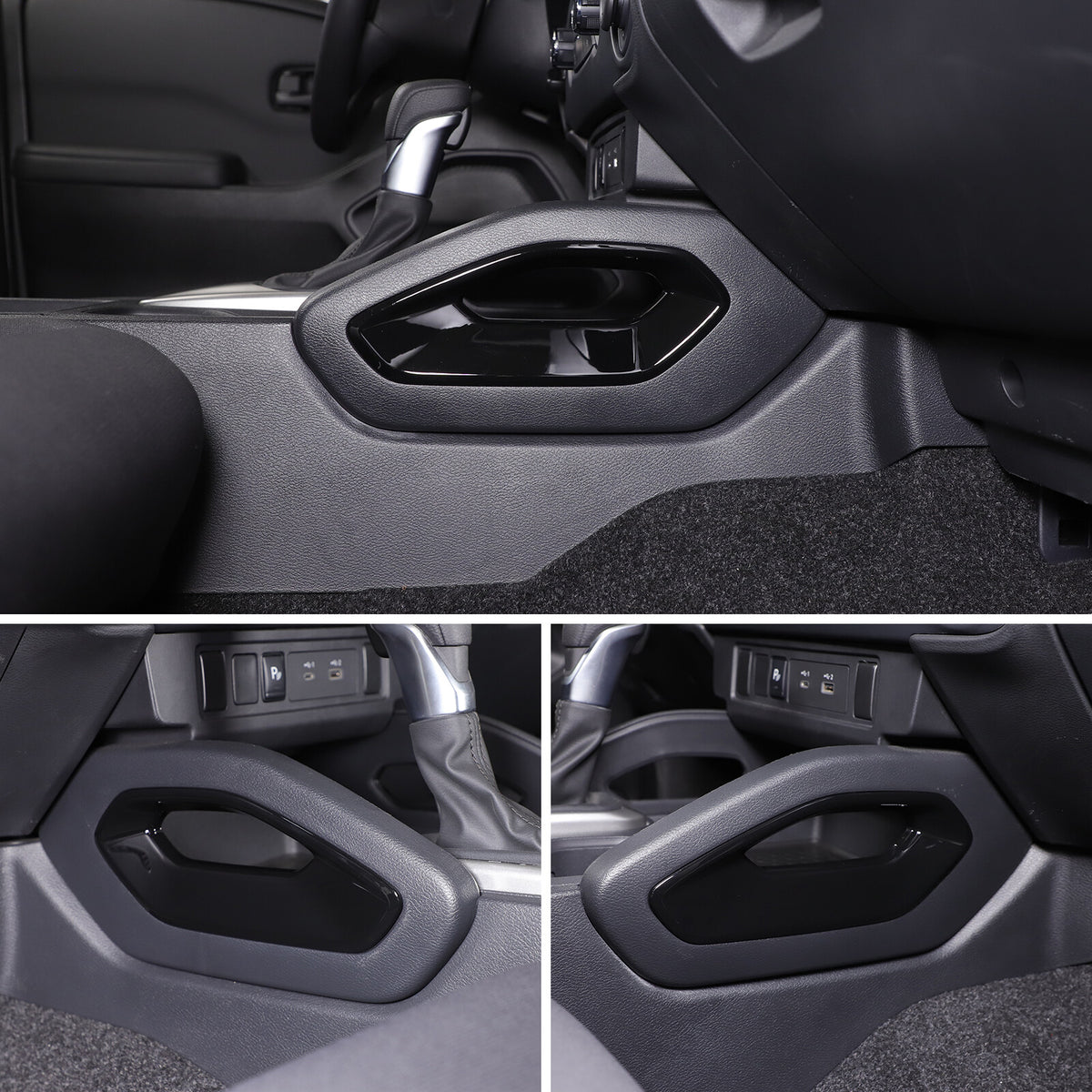 Glossy Black Center Console Side Armrest Frame Trim For Nissan Frontier 2022+ US 10