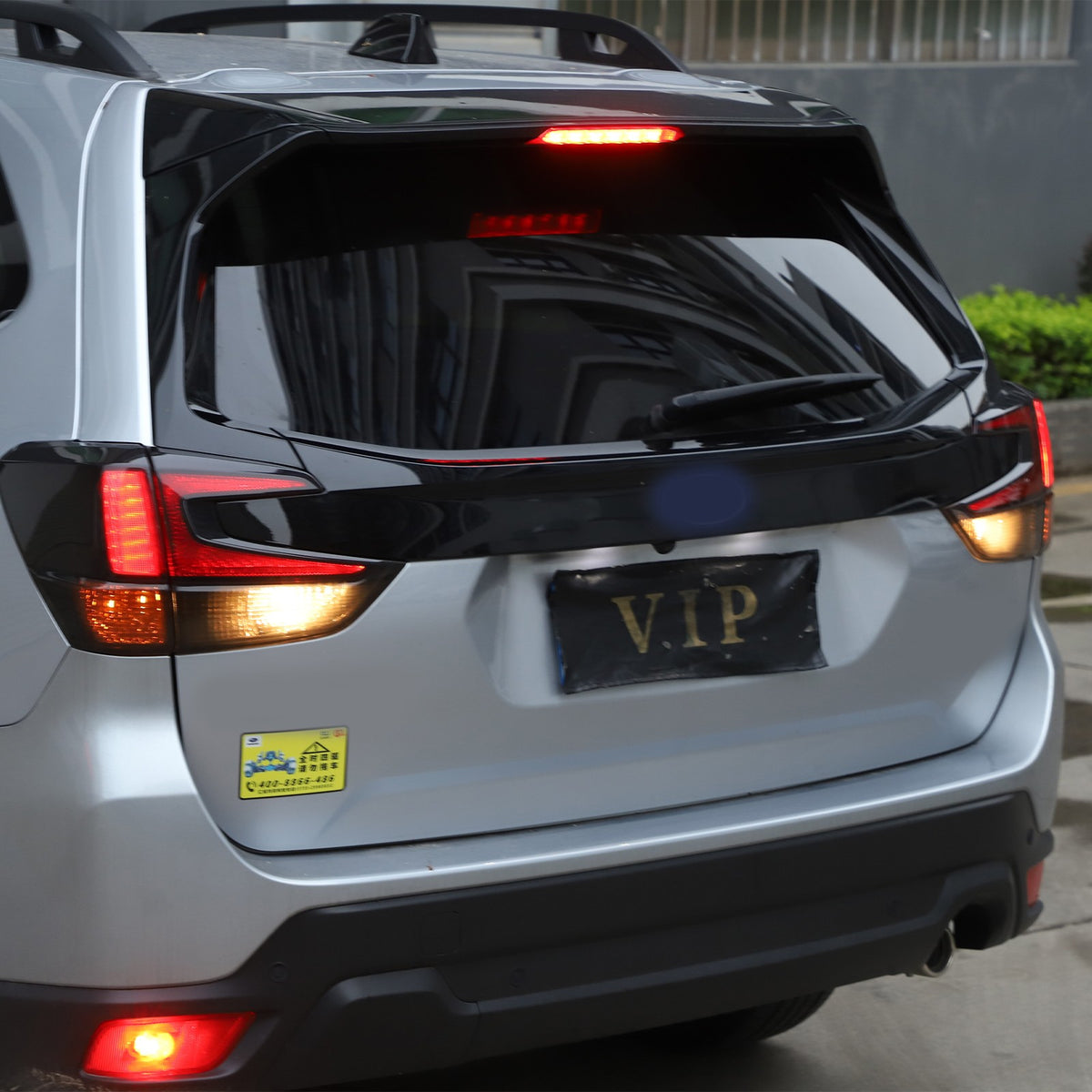 Transparent Gray ABS Tail Light Smoked Cover Trim For Subaru Forester SL 2019-24 8