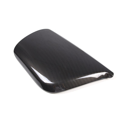 ABS Carbon fiber Center Console Armrest Box Cover Trim For Corvette C7 2014-19 11
