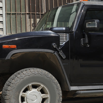 Replacement Aluminum Chrome Silver Hood Handle Cover Trim For Hummer H2 2003-09 17