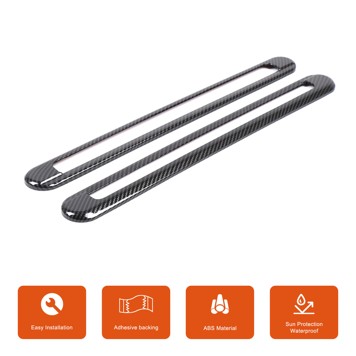 Carbon Fiber ABS Exterior Front Bumper Door Trim For Benz G-Class W465 2025+ 53