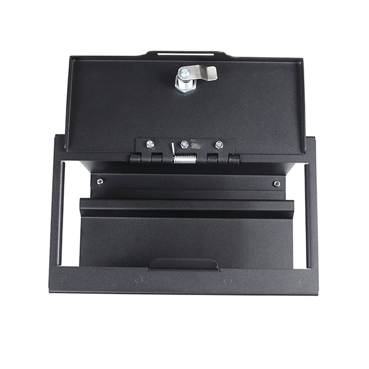 Center Console Safe GUN Storage Lock Box W/ TRAY For Nissan Titan 2016-23 6