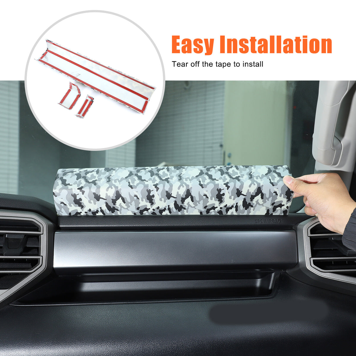 Camouflage ABS Center Dashboard Panel Trim For Toyota Tundra/Sequoia 2022+ US 3