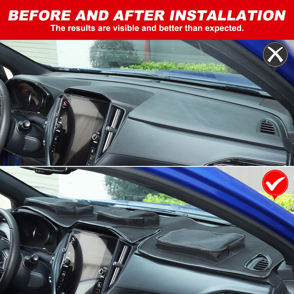 Interior Center Console Dashboard Storage Bag For Subaru WRX VB 22+ 21