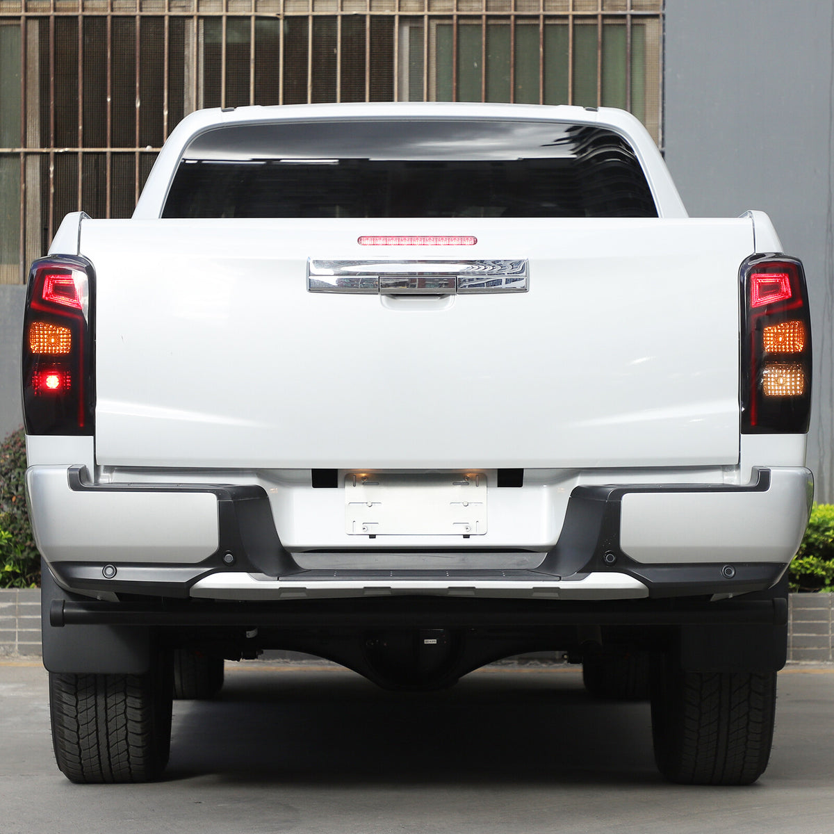 Smoked Black Rear Tail Light Guard Cover Trim Bezel For Mitsubishi L200 2019+ US 3
