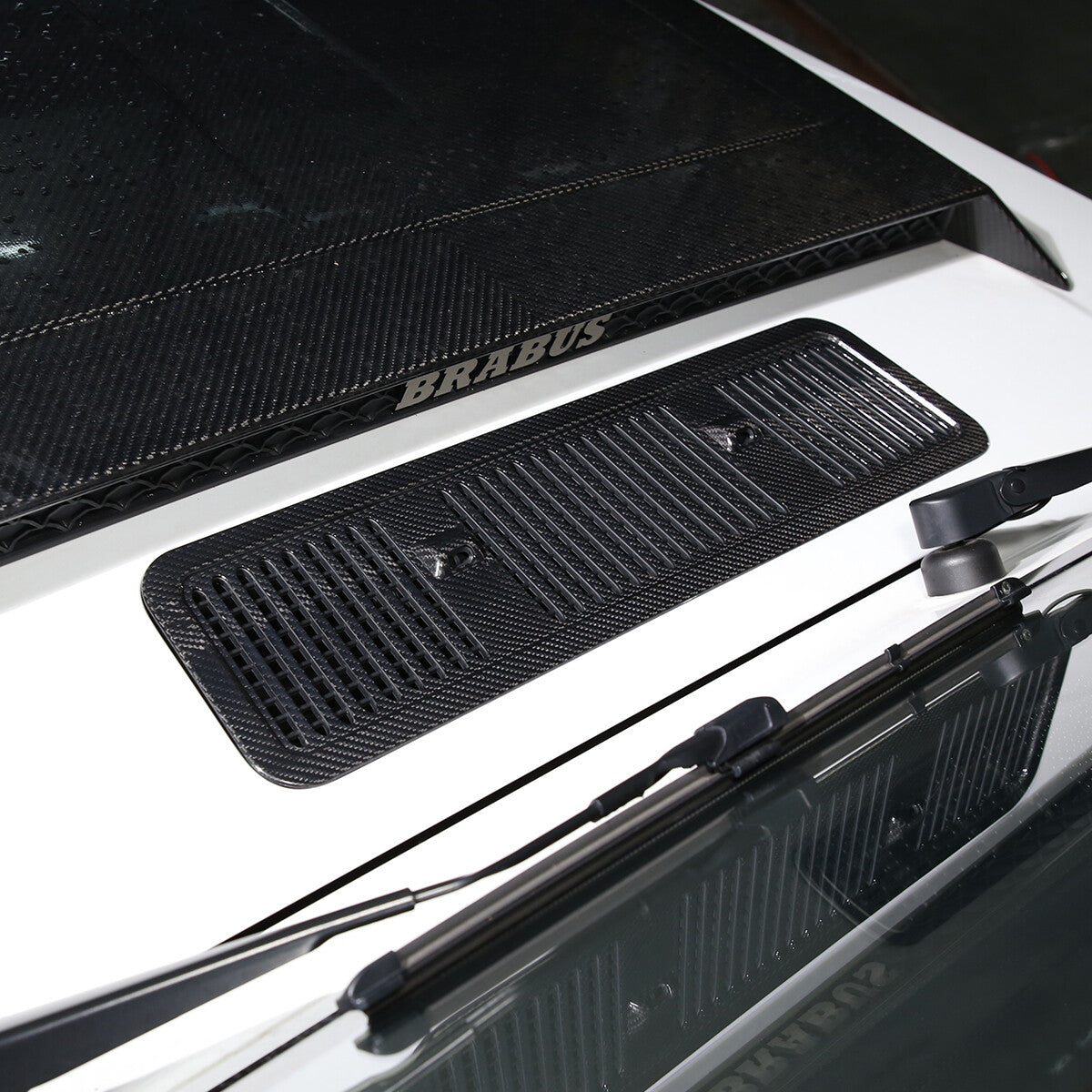 Carbon Fiber Hood Air Intake Grille Vent Trim For Benz G Class W463 G500 2006-18 11