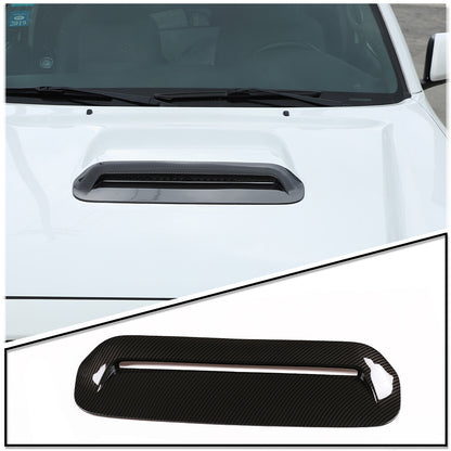 Carbon fiber engine hood air outlet vent cover trim for Toyota Tacoma 13-15 1