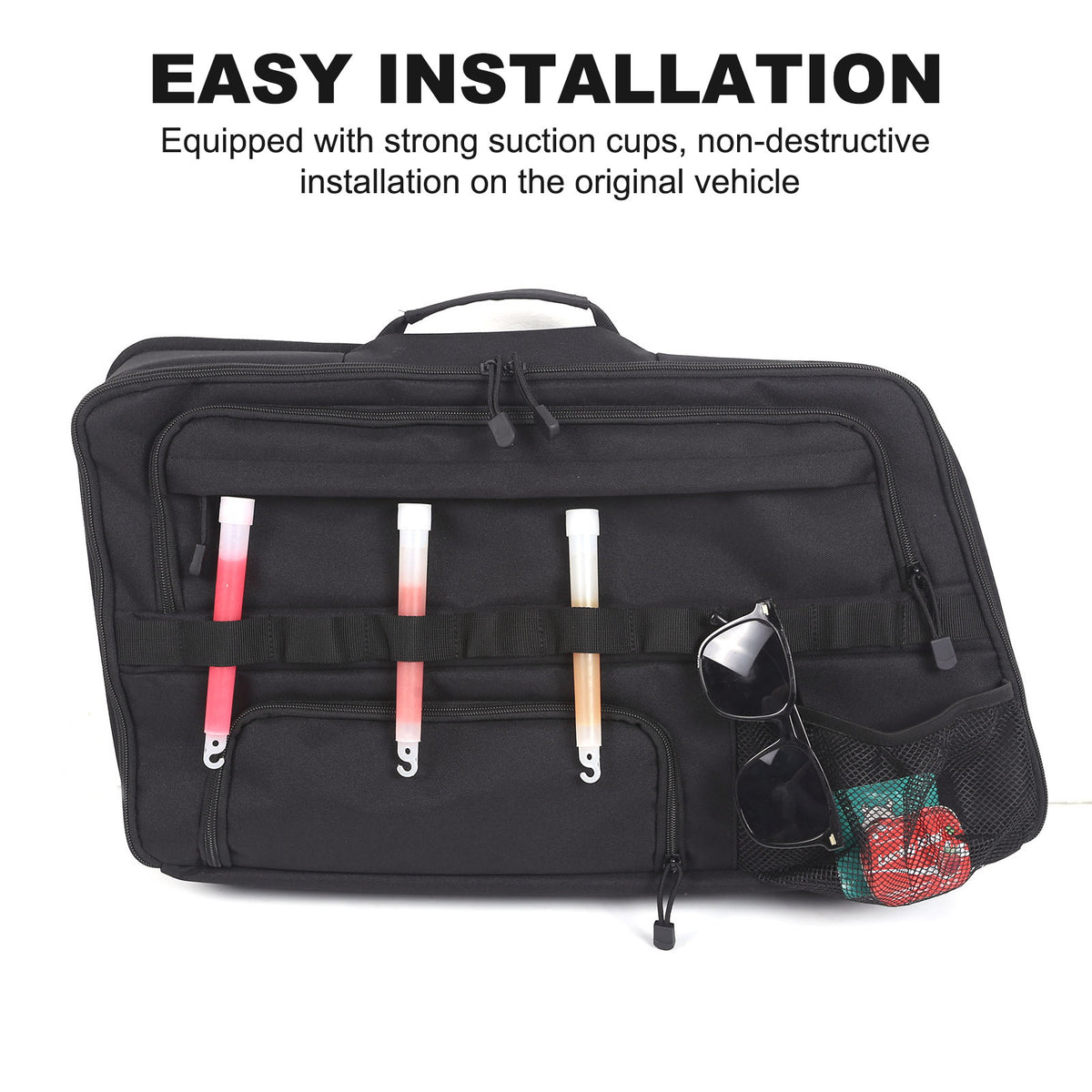 Car Trunk Right Side Window Storage Bag Tool Bag For Lexus GX550 2024 21