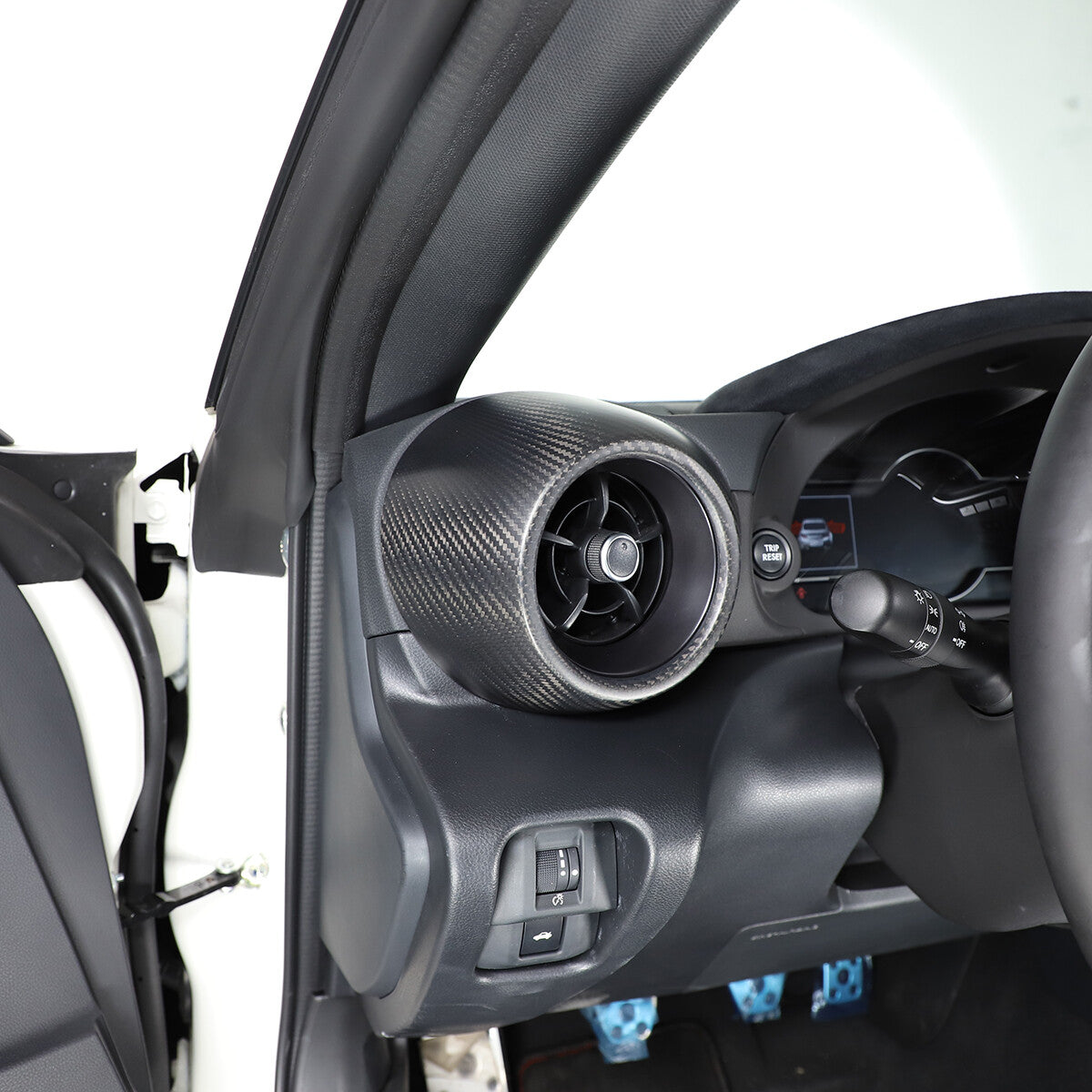 Matte Black Real Carbon Fiber Side Air vent Frame Trim For GR86/BRZ 2022-23 6