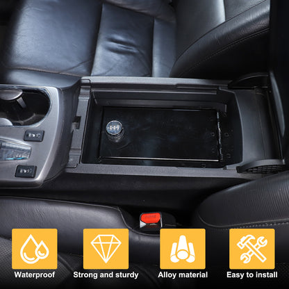 Black Steel Center Console Safe GUN Storage Lock Box W/ TRAY For Acura RDX 13-17 15