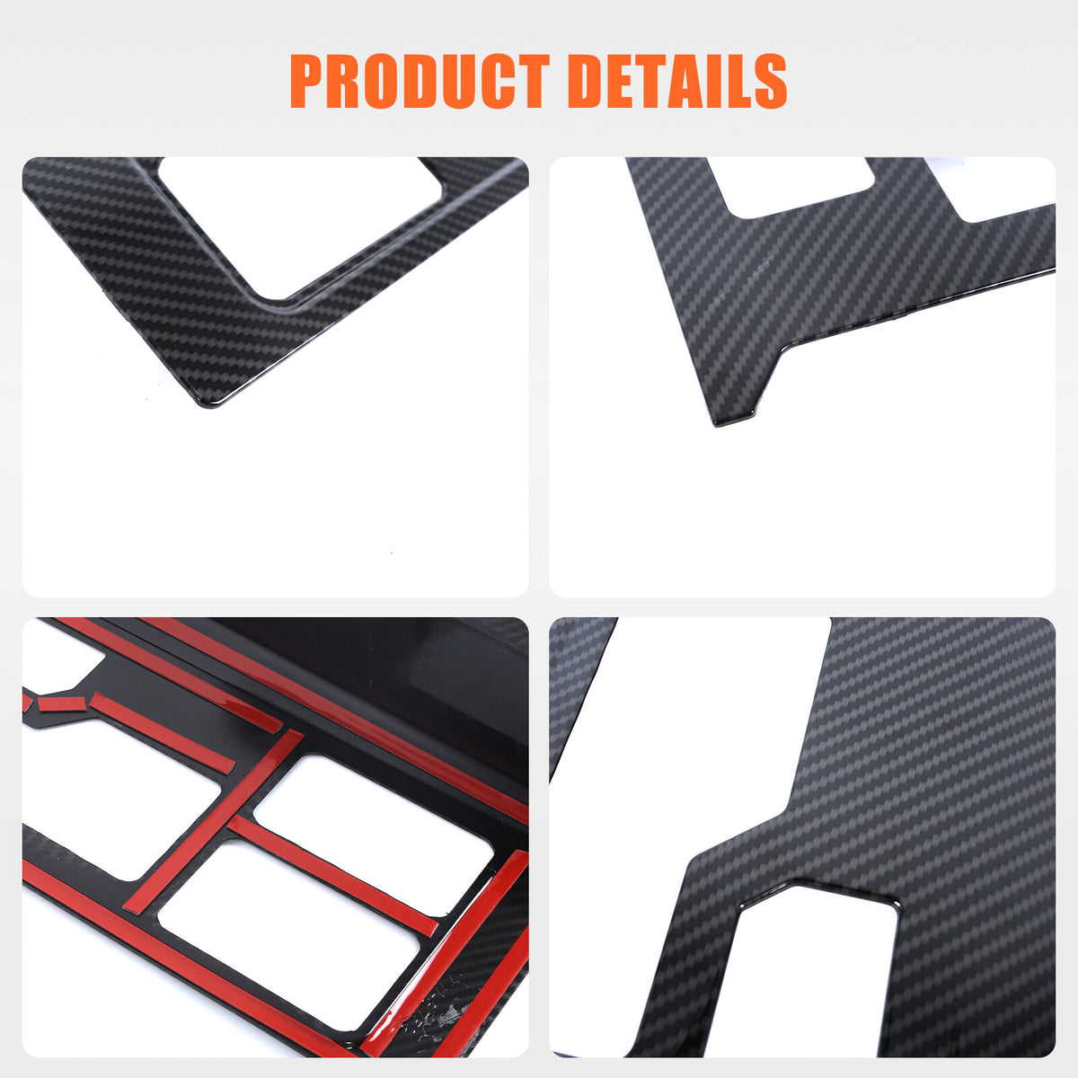 Carbon Center Console Gear Shift Panel Storage Box For Toyota Tundra/Sequoia 22+ 11
