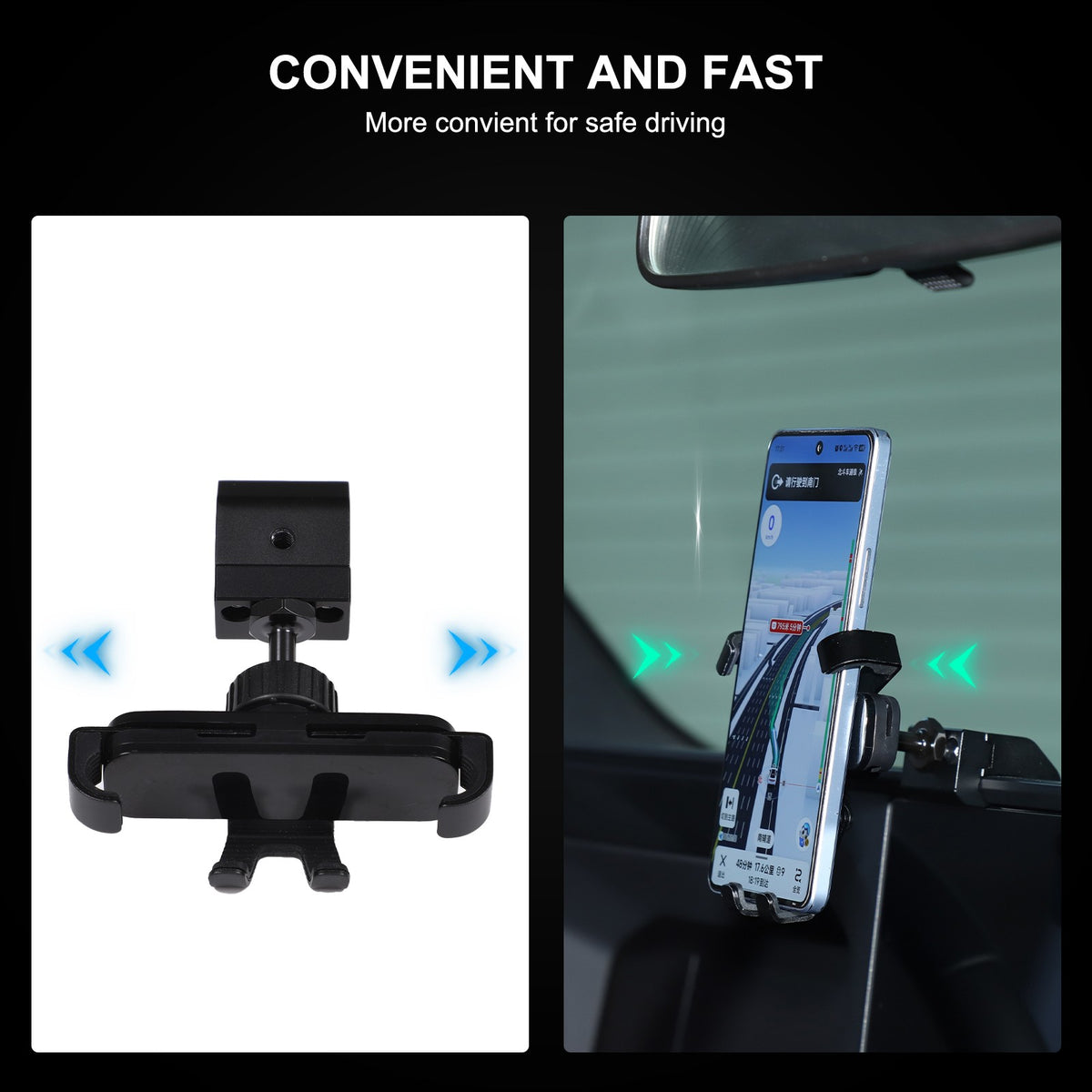Navigation Screen Phone Mount Bracket For Toyota Land Cruiser LC250 2024+ US 8